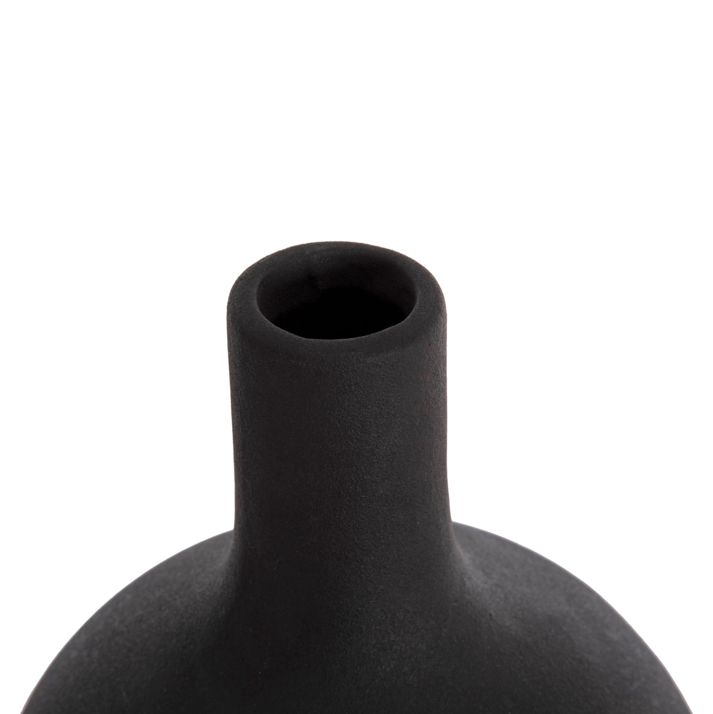 ΕΠΙΤΡΑΠΕΖΙΟ ΚΕΡΑΜΙΚΟ ΔΙΑΚΟΣΜΗΤΙΚΟ GALAD ΜΑΥΡΟ ΜΑΤ Φ18x57