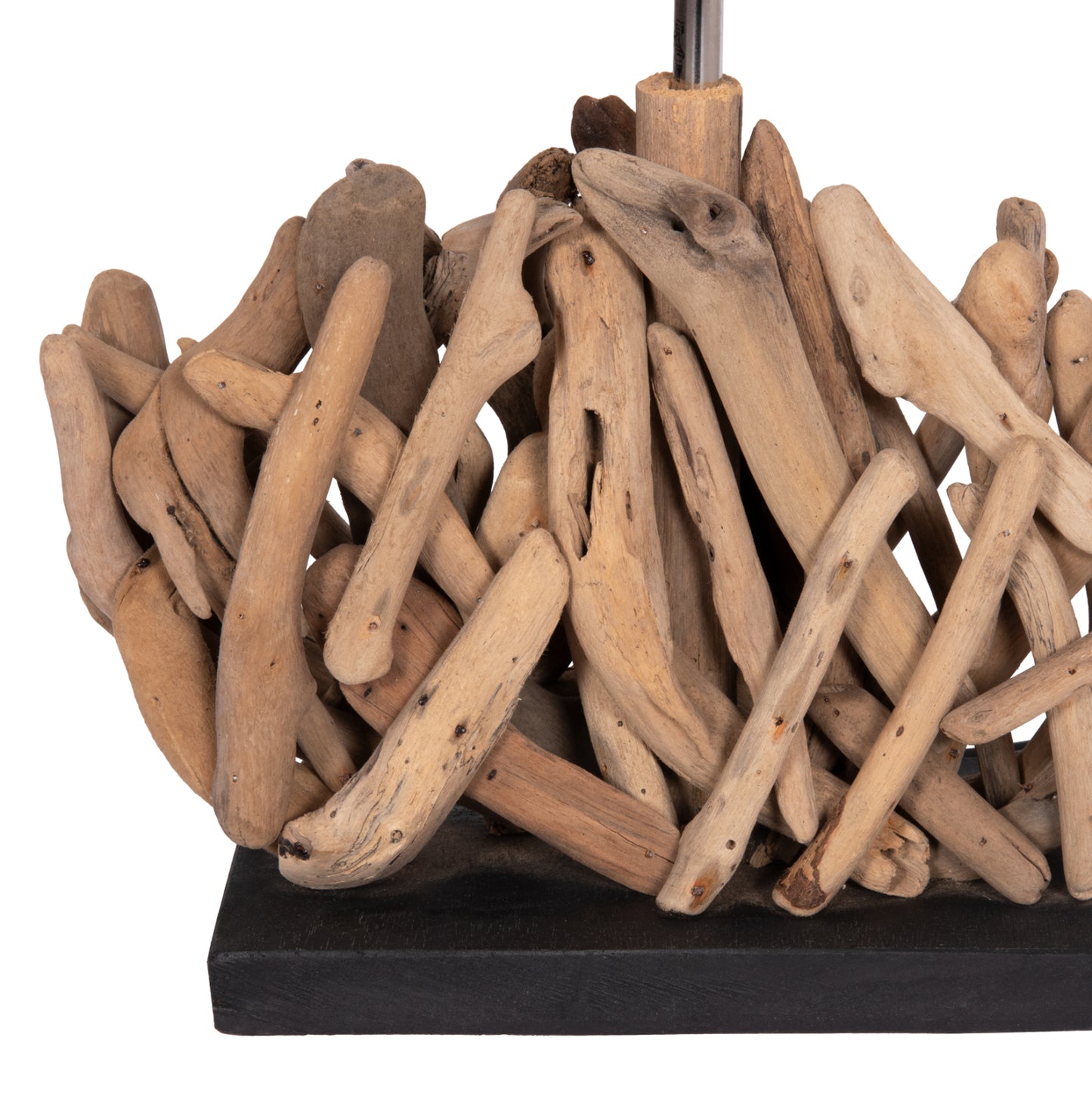 ΕΠΙΤΡΑΠΕΖΙΟ ΟΡΘΟΓΩΝΙΟ ΦΩΤΙΣΤΙΚΟ TWIGGY DRIFTWOOD & ΛΕΥΚΟ ΚΑΠΕΛΟ 35.5x15x47