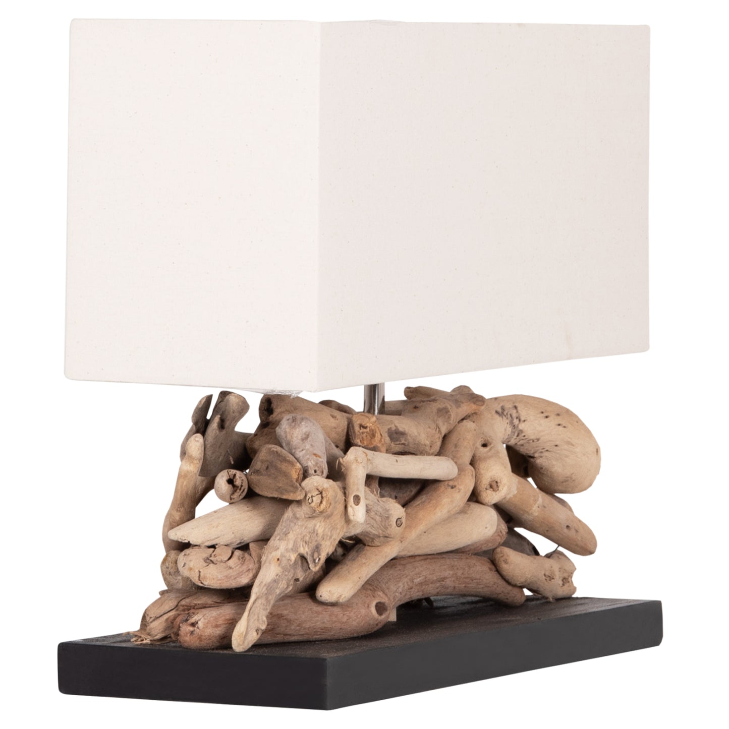ΕΠΙΤΡΑΠΕΖΙΟ ΟΡΘΟΓΩΝΙΟ ΦΩΤΙΣΤΙΚΟ TWIGGY DRIFTWOOD & ΛΕΥΚΟ ΚΑΠΕΛΟ 50x16,5x38