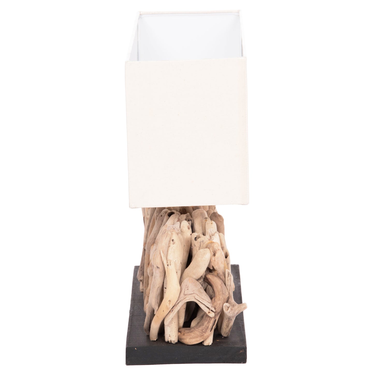 ΕΠΙΤΡΑΠΕΖΙΟ ΟΡΘΟΓΩΝΙΟ ΦΩΤΙΣΤΙΚΟ TWIGGY DRIFTWOOD & ΛΕΥΚΟ ΚΑΠΕΛΟ 56x16.5x43