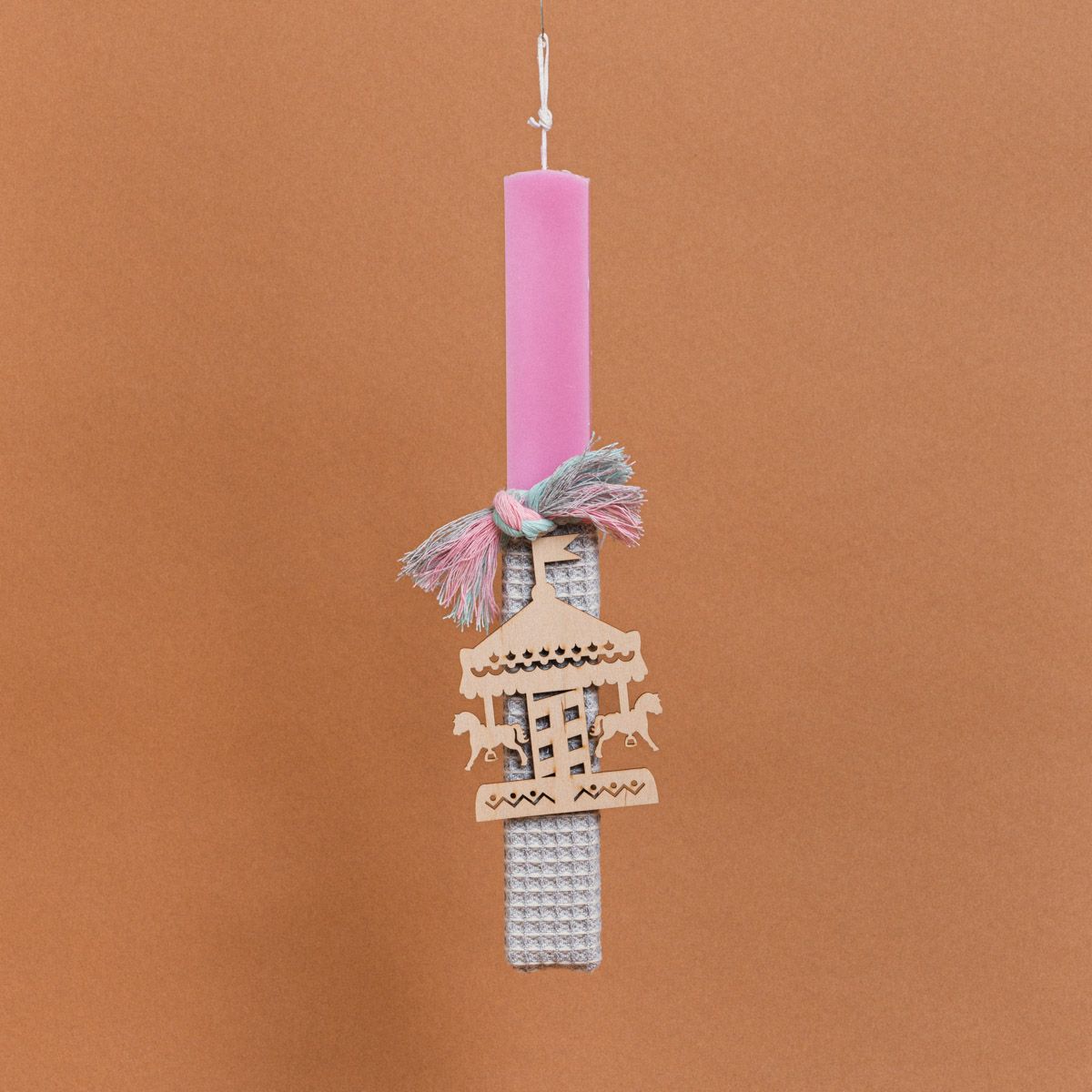 Λαμπάδα Στολισμένη “Καρουζέλ” σε Συσκευασία Δώρου