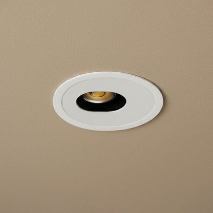 ASYMMETRICAL KLV-101-0131 Χωνευτό Φωτιστικό Downlight Σποτ LED 7W 840lm 15°x30° AC 220-240V IP20 Θερμό Λευκό 2700K - Bridgelux COB Chip & TÜV SÜD Driver - Λευκό Ματ - Μ8.3 x Π8.3 x Υ8.2 / Q7.3