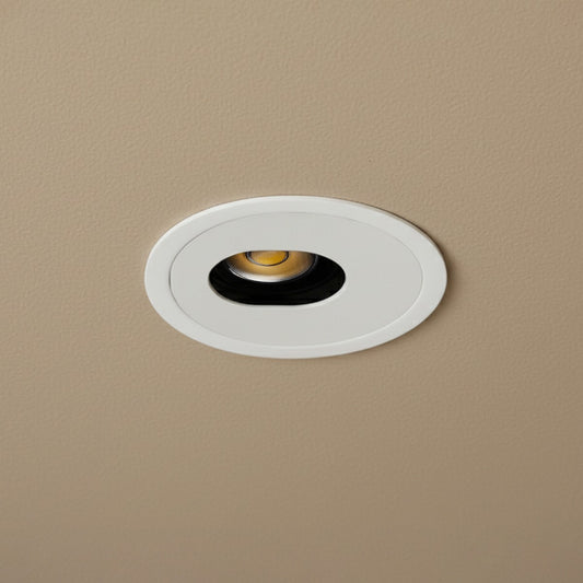 ASYMMETRICAL KLV-101-0131 Χωνευτό Φωτιστικό Downlight Σποτ LED 7W 840lm 15°x30° AC 220-240V IP20 Θερμό Λευκό 2700K - Bridgelux COB Chip & TÜV SÜD Driver - Λευκό Ματ - Μ8.3 x Π8.3 x Υ8.2 / Q7.3