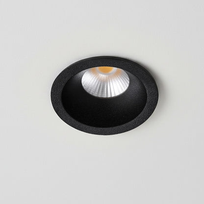 DOT KLV-101-0299 Recessed Downlight LED Spot 5W 625lm 38° AC 220-240V IP20 Warm White 2700K - Bridgelux COB Chip & TÜV SÜD Driver - Matte Black - W4 x L4 x H5.9 / D3.5