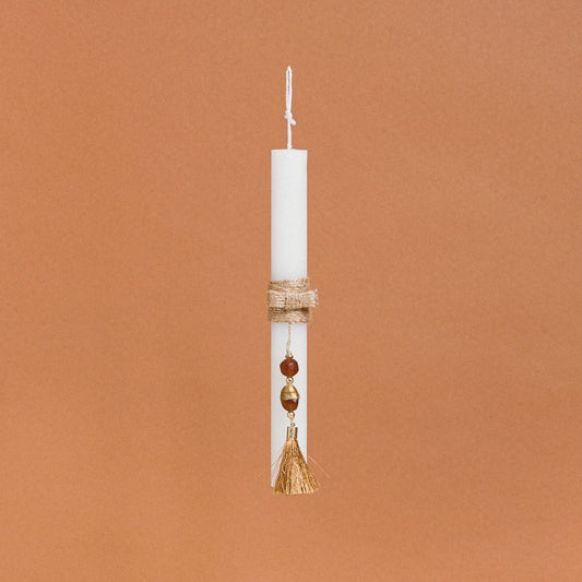 Λαμπάδα Στολισμένη Κρεμαστό Διακοσμητικό σε Συσκευασία Δώρου