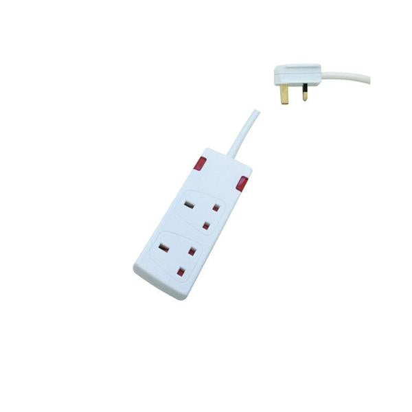 ΠΟΛΥΠΡΙΖΟ 2 ΘΕΣΕΩΝ UK ΜΕ ΚΑΛΩΔΙΟ 3m 3X125mm ΜΕ ΠΡΟΣΤΑΣΙΑ ΕΠΑΦΩΝ