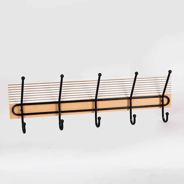 ΚΡΕΜΑΣΤΡΑ ΤΟΙΧΟΥ 5 ΘΕΣΕΩΝ ΜΕΤΑΛΛΟ-ΞΥΛΟ 60x9x20