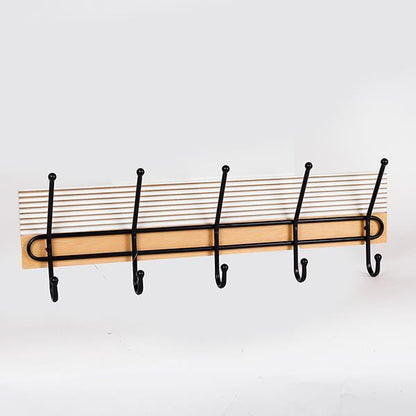 ΚΡΕΜΑΣΤΡΑ ΤΟΙΧΟΥ 5 ΘΕΣΕΩΝ ΜΕΤΑΛΛΟ-ΞΥΛΟ 60x9x20