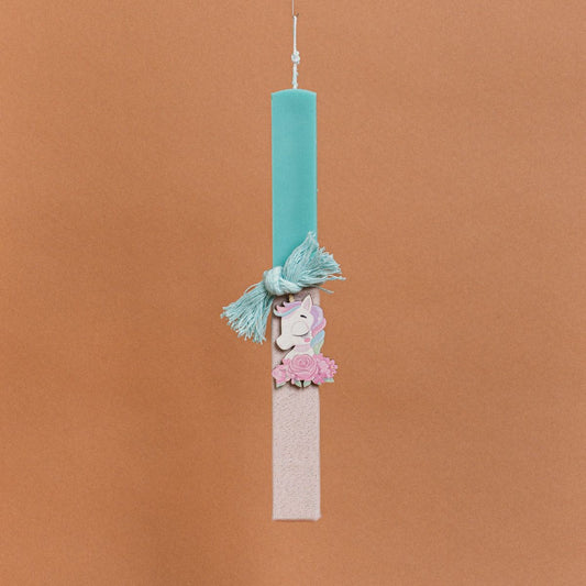 Λαμπάδα Στολισμένη “Μονόκερος” σε Συσκευασία Δώρου