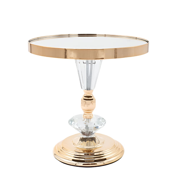 ΤΟΥΡΤΙΕΡΑ ΜΕ ΒΑΣΗ ΜΕΤΑΛΛΙΚΗ ΜΕ ΚΑΘΡΕΦΤΗ ΧΡΥΣΗ 25x25x25