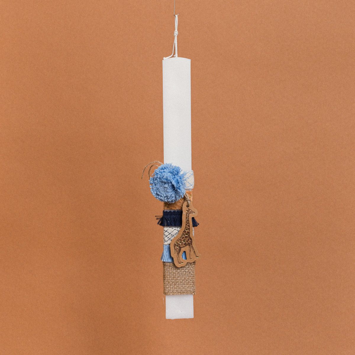 Λαμπάδα Στολισμένη Χάρτινα Ζωάκια (Τυχαία Επιλογή) σε Συσκευασία Δώρου