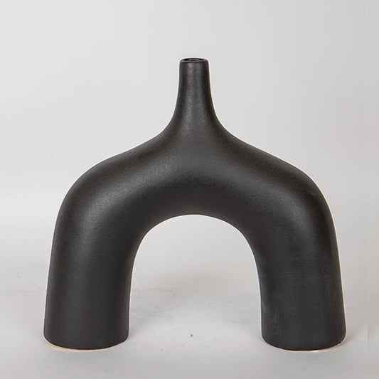 ΒΑΖΟ ΚΕΡΑΜΙΚΟ ΜΑΥΡΟ 34x10x33