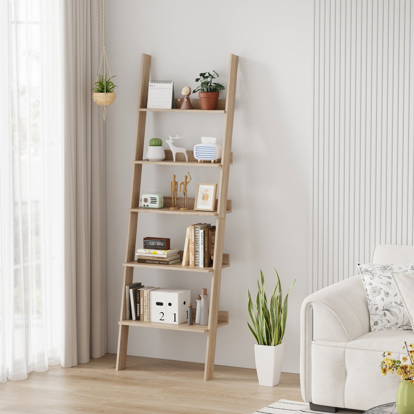Gambi Bookshelf Natural 61x32.5x189