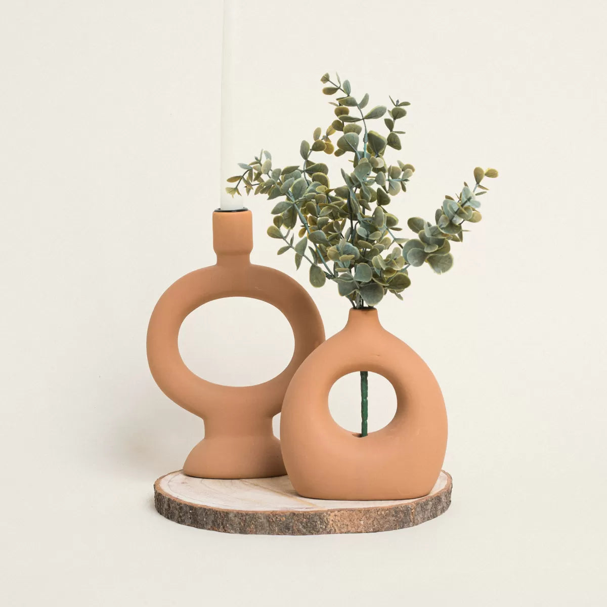 Βάζο Κεραμικό Κάμελ Sofia 16x14εκ