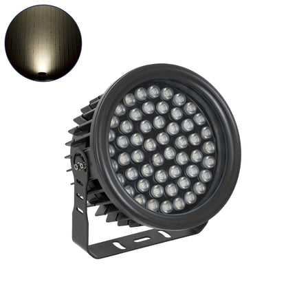 FLOOD-NEVA 90399 Προβολέας Wall Washer για Φωτισμό Κτιρίων LED 54W 5130lm 30° DC 24V Αδιάβροχο IP65 L24.5 x W24.5 x H14.7cm Φυσικό Λευκό 4500K - Μαύρο