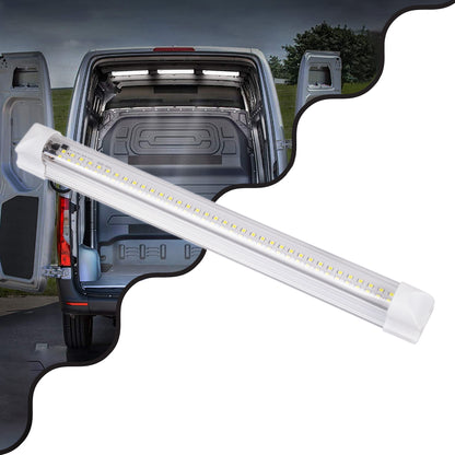 85822 Φωτιστικό Καμπίνας - Cabinet Light 30CM - LED SMD 2835 10W 1000lm DC 12-85V με Κόλλα Διπλής Όψης 3M - Διακόπτη On/Off - Ψυχρό Λευκό 6000K