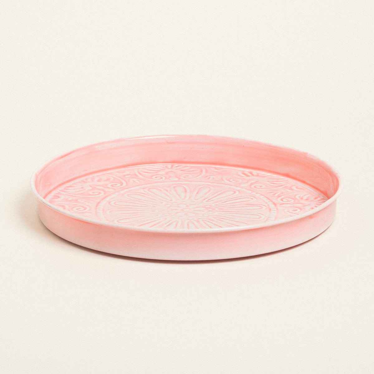 Δίσκος Μεταλλικός Ανάγλυφος Σομόν 32εκ