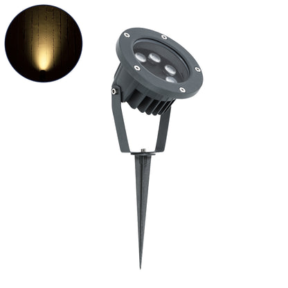 TREELIGHT-TZINA 90354 Σποτ Φωτισμού για Φυτά - Δέντρα με Βάση Κήπου / Καρφωτό LED 6W 660lm 10° DC 24V Αδιάβροχο IP65 Θερμό Λευκό 2700K Dimmable - Γκρι Ανθρακί - Μ14 x Π12.5 x Υ12.5