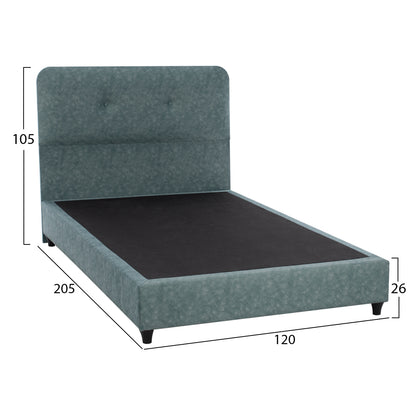 ΚΡΕΒΑΤΙ DOLORES LIGHT GREEN ΓΙΑ ΣΤΡΩΜΑ 120x200εκ