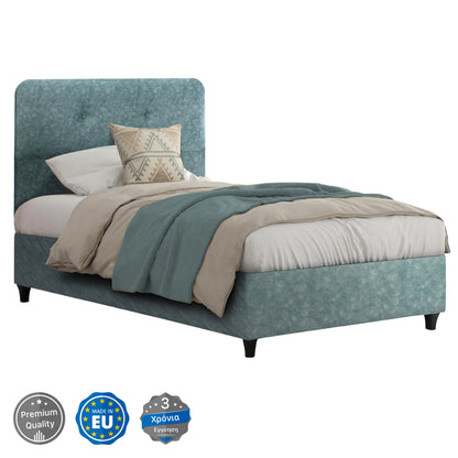 ΚΡΕΒΑΤΙ DOLORES LIGHT GREEN ΓΙΑ ΣΤΡΩΜΑ 120x200εκ