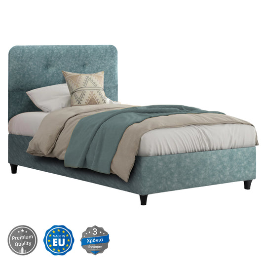 ΚΡΕΒΑΤΙ DOLORES LIGHT GREEN ΓΙΑ ΣΤΡΩΜΑ 120x200εκ