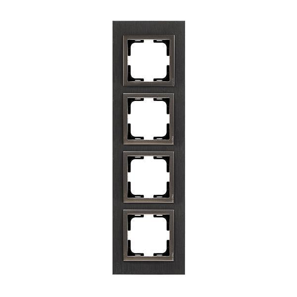 ΠΛΑΙΣΙΟ 4 ΘΕΣΕΩΝ ΑΛΟΥΜΙΝΙΟ ΜΑΥΡΟ