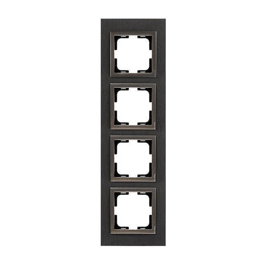 ΠΛΑΙΣΙΟ 4 ΘΕΣΕΩΝ ΑΛΟΥΜΙΝΙΟ ΜΑΥΡΟ