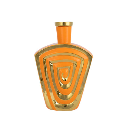 ΒΑΖΟ ΚΕΡΑΜΙΚΟ ΠΟΡΤΟΚΑΛΙ-ΧΡΥΣΟ 24x10x38