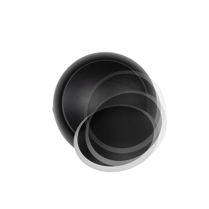 TSUKI 60675 Μοντέρνο Φωτιστικό Τοίχου - Απλίκα LED 5W 625lm 180° AC 220-240V Αδιάβροχο IP65 Θερμό Λευκό 2700K - Bridgelux COB Chip & TÜV SÜD Driver - Μαύρο Ματ - Μ14 x Π8.5 x Υ14