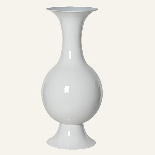 Μεταλλικό Βάζο Λευκό 39x39x77