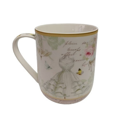 Πορσελάνινη Κούπα Vintage Ρομαντικό Φόρεμα 380ml
