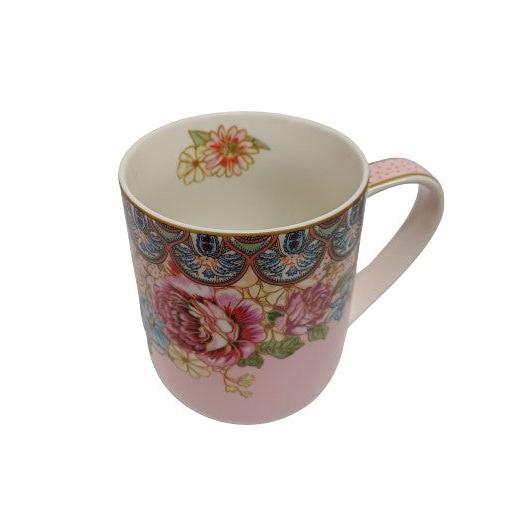 Πορσελάνινη Κούπα Pink Flowers Garden 380ml