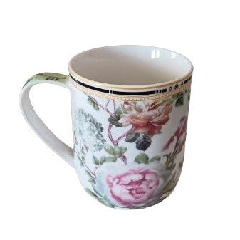 Πορσελάνινη Κούπα White Roses 380ml