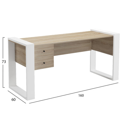 STUDENT SET 3 PCS DESK-BOOKCASE-OFFICE CHAIR WHITE