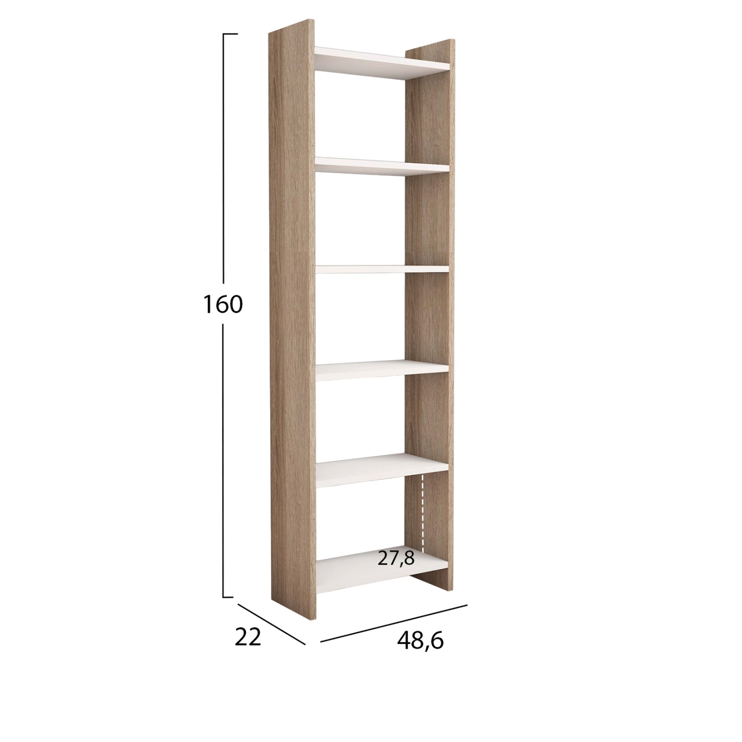 STUDENT SET 3 PCS DESK-BOOKCASE-OFFICE CHAIR SONAMA/BEIGE
