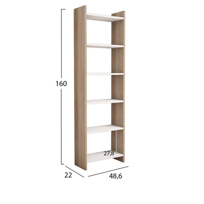 STUDENT SET 3 PCS DESK-BOOKCASE-OFFICE CHAIR SONAMA/BEIGE