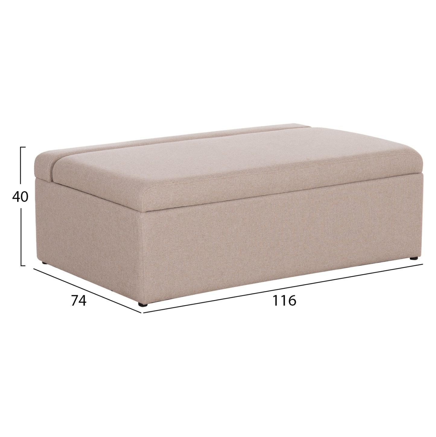 STUDENT LIVING ROOM SET 3 PCS BEIGE