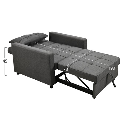 STUDENT LIVING ROOM SET 3 PCS GREY FABRIC MDF BLACK MARBLE