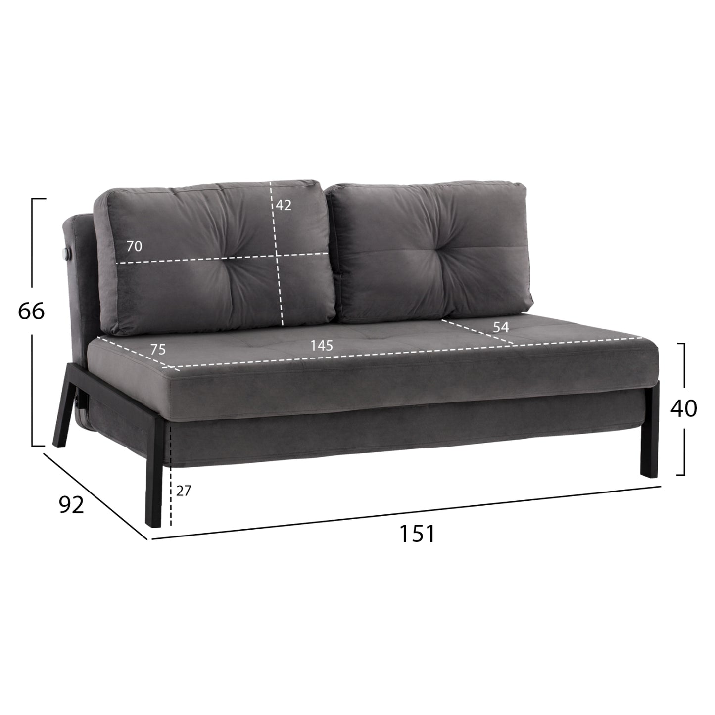 STUDENT LOUNGE SET 3 PCS GREY VELVET & ZEBRANO FABRIC MELAMINE