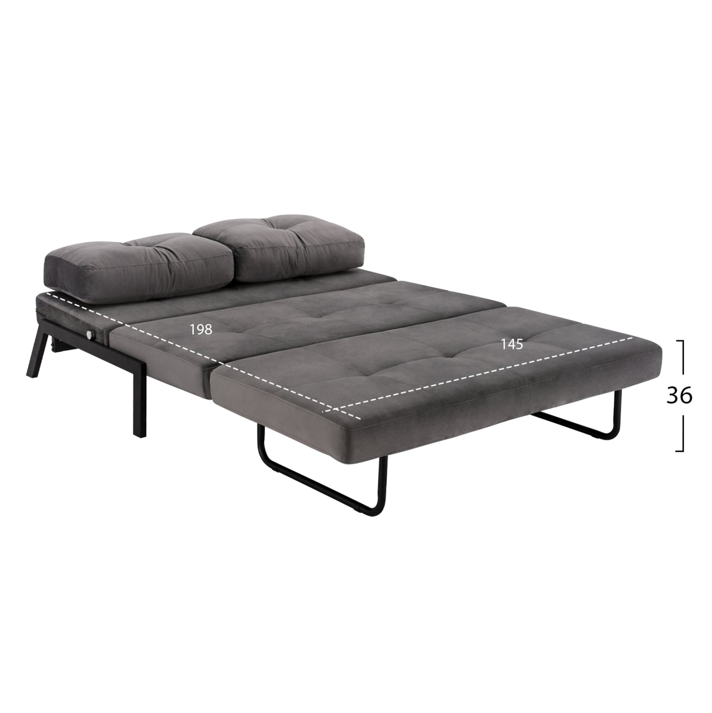 STUDENT LOUNGE SET 3 PCS GREY VELVET & ZEBRANO FABRIC MELAMINE