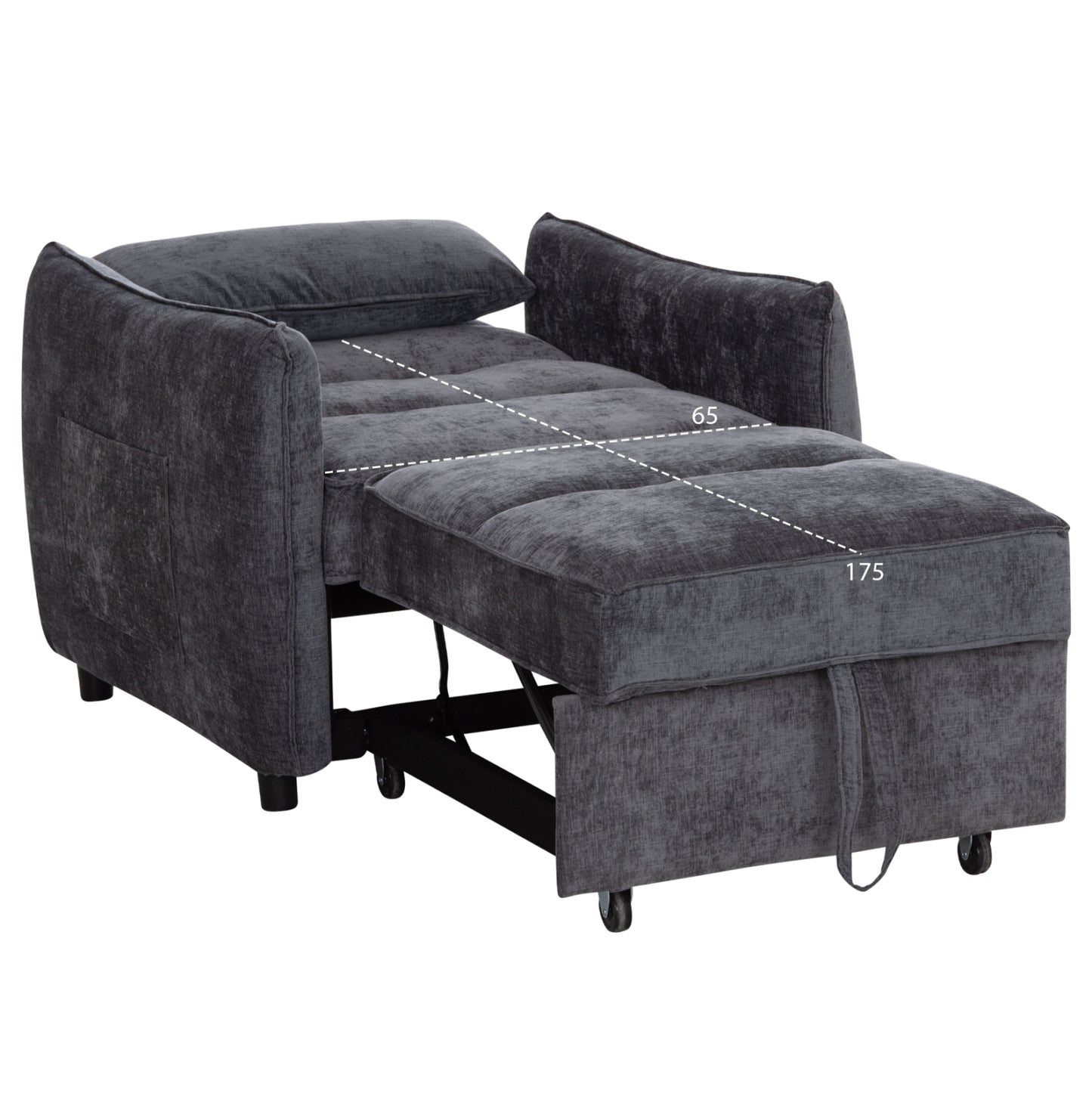 STUDENT LOUNGE SET 3 PCS GREY VELVET & ZEBRANO FABRIC MELAMINE
