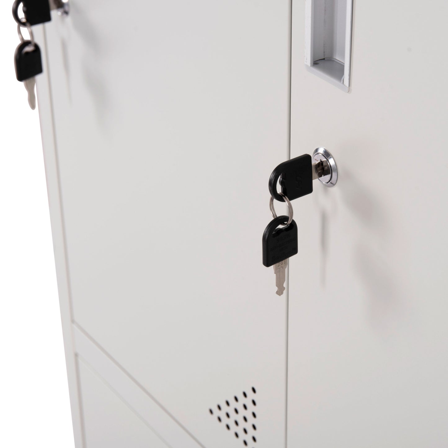 METAL LOCKER MALMOE 9 DOOR WITH LOCKS GREY 90x45x185