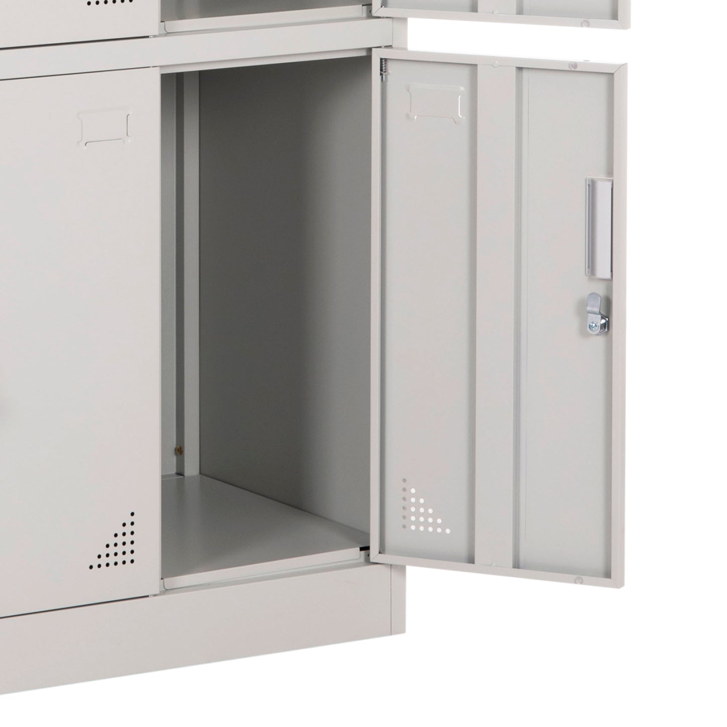 METAL LOCKER MALMOE 9 DOOR WITH LOCKS GREY 90x45x185