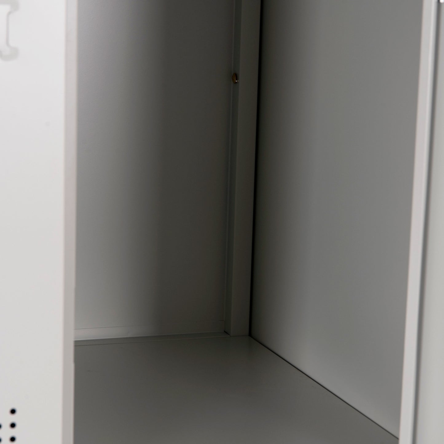 BEXLEY METAL LOCKER WITH 12 COMPARTMENTS WITH KEY GREY 90x45x185