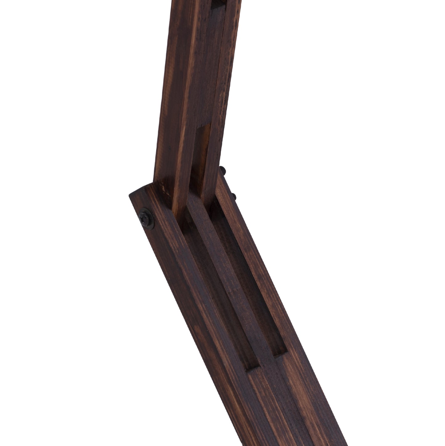 ARTICULATED WOODEN FLOOR LAMP WITH SPHERICAL ROPE SHADE 40x30x160