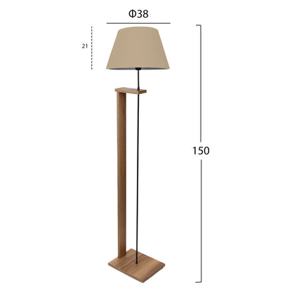 ΦΩΤΙΣΤΙΚΟ ΔΑΠΕΔΟΥ MDF ΚΑΡΥΔΙ ΜΕ ΜΠΕΖ Φ38x150