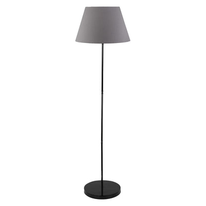 BLACK METAL FLOOR LAMP WITH GREY Ø38x143