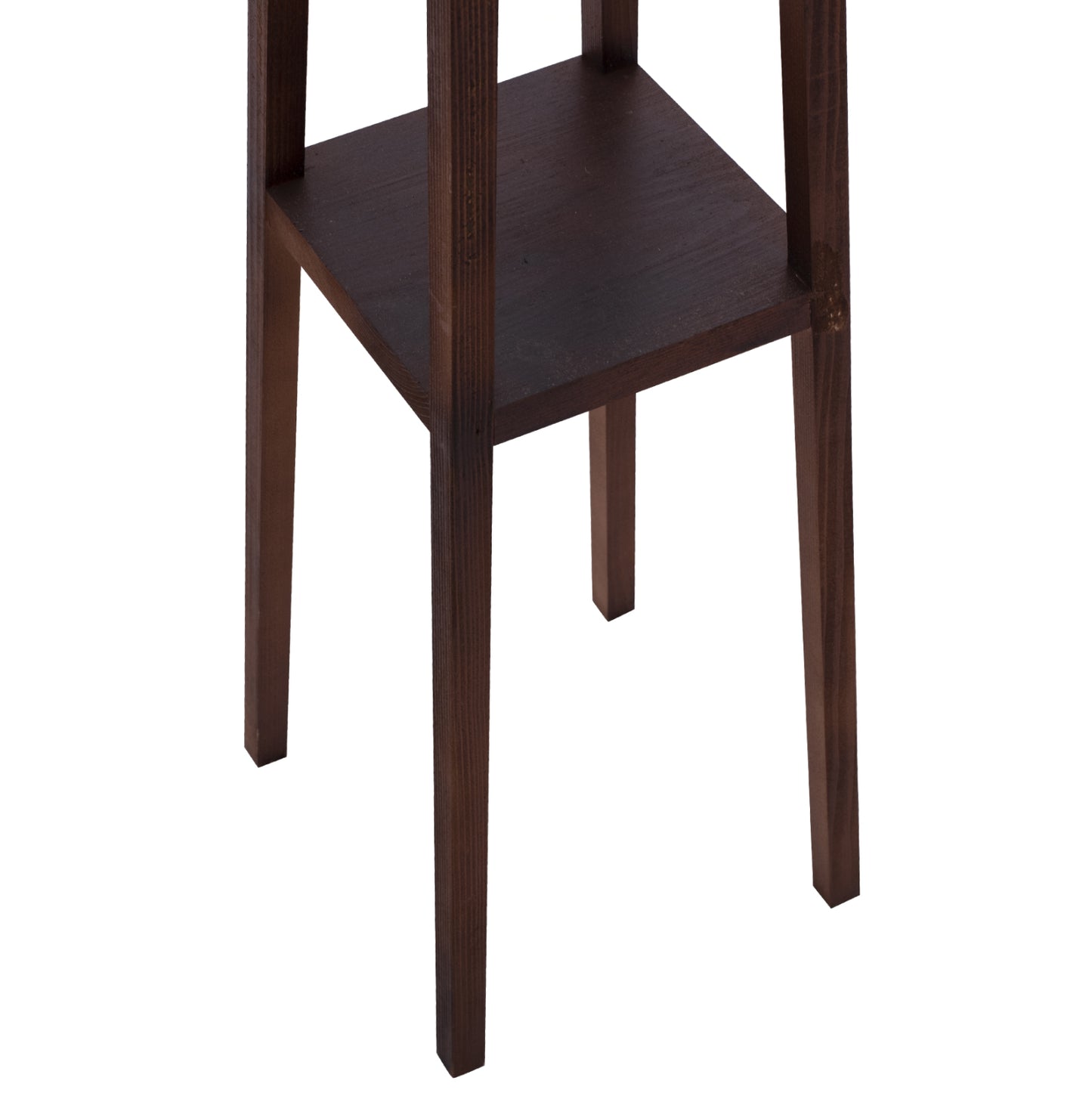 WOODEN FLOOR LAMP WITH WALNUT LEGS AND BEIGE SHADE 26x26x156