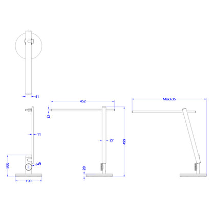 ΦΩΤΙΣΤΙΚΟ ΓΡΑΦΕΙΟΥ LED BLAIN PRO ΑΣΗΜΙ ΧΡΩΜΑ Φ19x49,9
