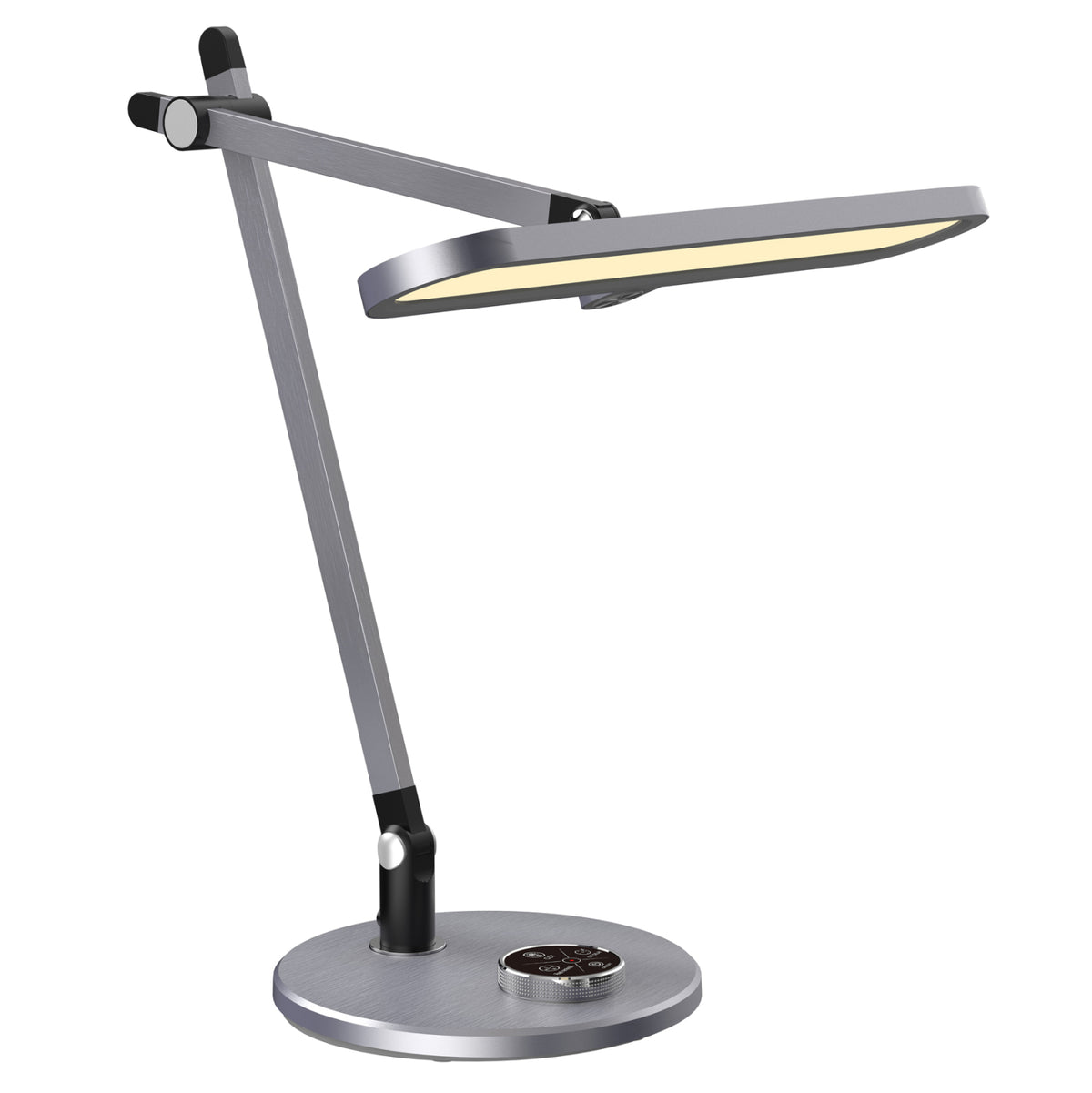 ΦΩΤΙΣΤΙΚΟ ΓΡΑΦΕΙΟΥ LED BLAIN PRO ΓΚΡΙ ΒΑΣΗ ABS ΓΚΡΙ ΑΛΟΥΜΙΝΙΟ 57,5x53εκ